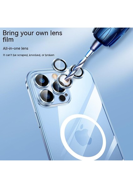Apple iPhone 14 Pro Kılıf Kamera Lensli Metal Çerçeve Bumper Kilitli Kapak fırsatları