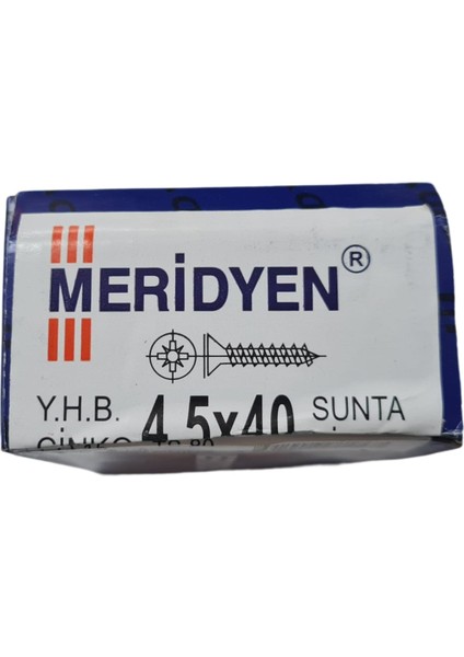 Sunta Vidası 4.5 x 40 mm (Kutu Içinde 200 Adet Bulunmaktadır.)