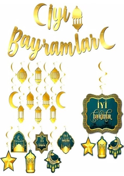 Iyi Bayramlar Asma Süs Set