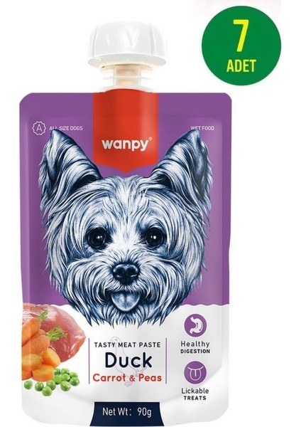 Taze Ördekli&havuçlu Köpek Et Ezmesi 90 gr x 7 Adet