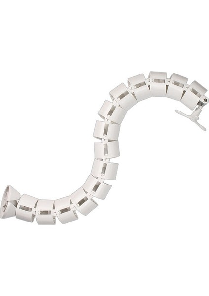 Yuvarlak Kablo Düzenleyici Masa Altı Omurga Kablo Kanalı Beyaz