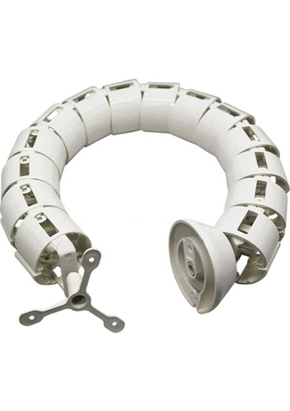 Yuvarlak Kablo Düzenleyici Masa Altı Omurga Kablo Kanalı Beyaz fiyatları