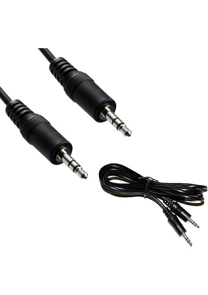 Ata Elektronik Aux To Aux 3.5mm Jack Girişli Müzik ve Ses Aktarıcı Kablo Aux Ses Kablosu Oto Araç Teyp Kablo Müzik Bağlantı  Aux Ses Kablosu Stereo Erkek Erkek 3.5 mm Steryo Kablo