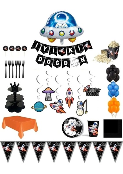 Uzay Kovboyu Temalı Set 8 Kişilik