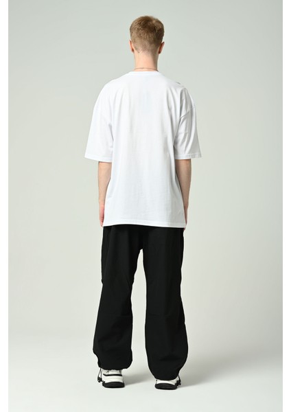 Erkek Bunny Baskılı Oversize Kısa Kollu T-Shirt fırsatları
