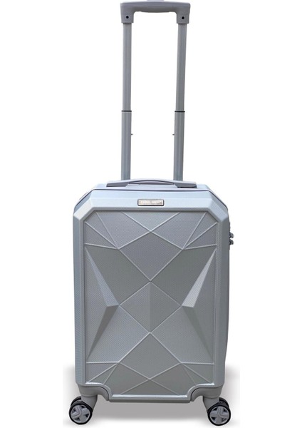 Diamond Abs Gümüş Küçük Boy Valiz 16616