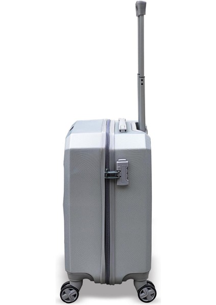 Diamond Abs Gümüş Küçük Boy Valiz 16616 modelleri