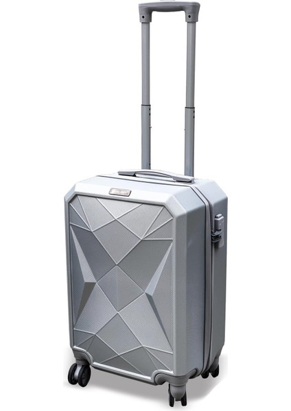 Diamond Abs Gümüş 3'lü Valiz Seti 16615 modelleri