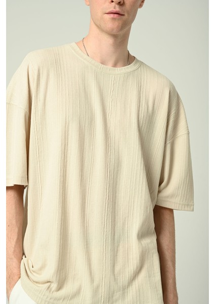 Erkek Düz Oversize Kısa Kollu T-Shirt fiyatları