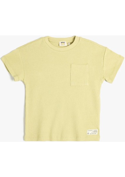 Basic Tişört Kısa Kollu Bisiklet Yaka Pamuklu