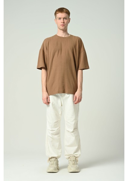 Erkek Düz Oversize Kısa Kollu T-Shirt fiyatları