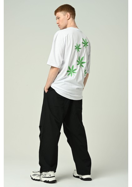 Erkek Nakışlı Oversize Kısa Kollu T-Shirt fiyatları