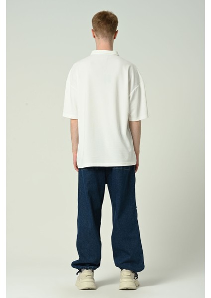 Erkek Polo Yaka Tek Cepli Oversize Kısa Kollu T-Shirt fiyatları