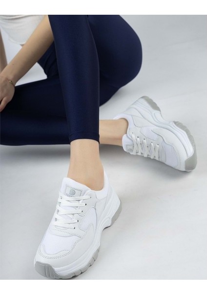 140 Zn Kadın Beyaz Anorak Yüksek Taban Günlük Spor Ayakkabı10 fiyatları