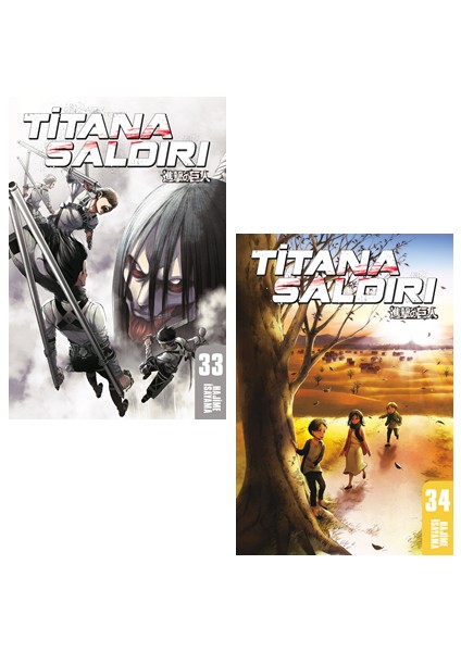 Titana Saldırı 33-34. Ciltler Manga Seti - Hajime İsayama