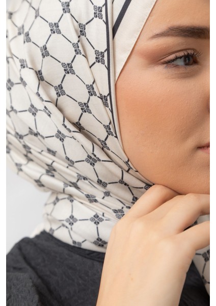 %100 Twill Ipek Şal 6514-19
