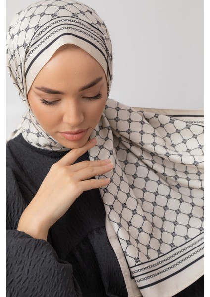 %100 Twill Ipek Şal 6514-19