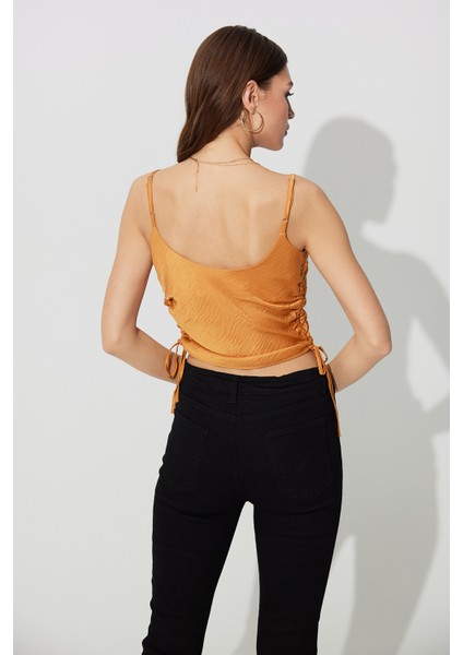 Taba Yanları Büzgülü Askılı Büstiyer SS23CT4735TA indirimleri