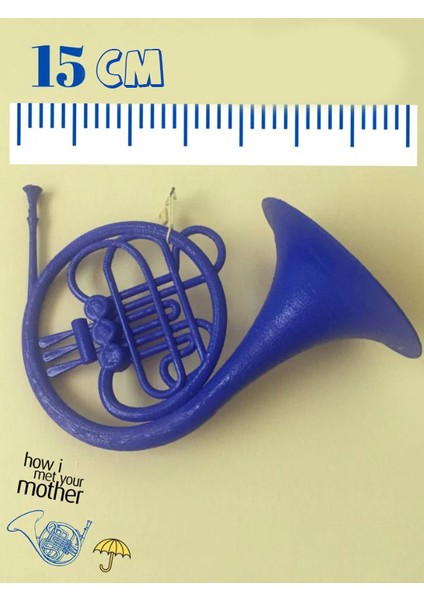 Minyatür Bahçem How I Meet Your Mother Hımym Blue French Horn Mavi Fransız Kornu