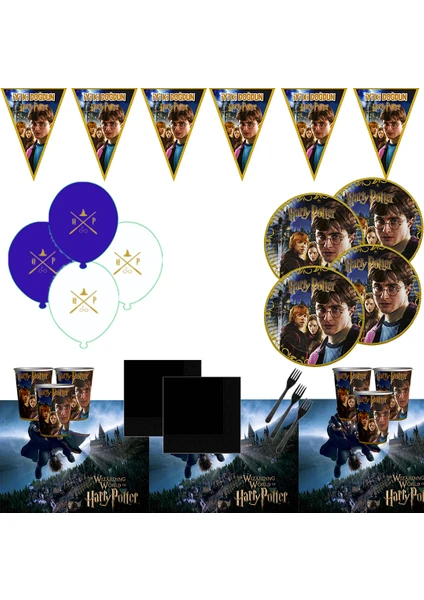 Harry Potter 16 Kişilik Doğum Günü Parti Malzemeleri Seti