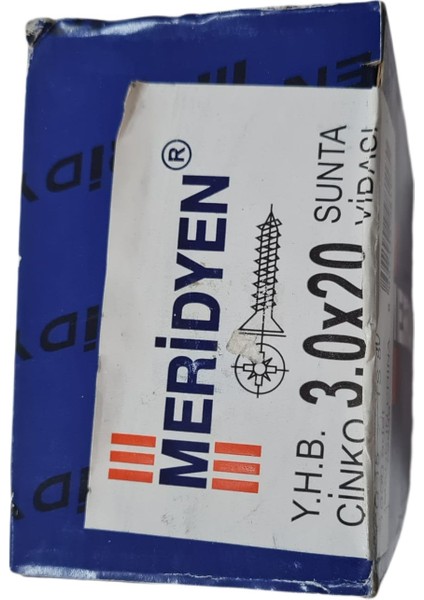 Sunta Vidası 3.0 x 20 mm (Kutu Içinde 1000 Adet Bulunmaktadır.) indirimleri