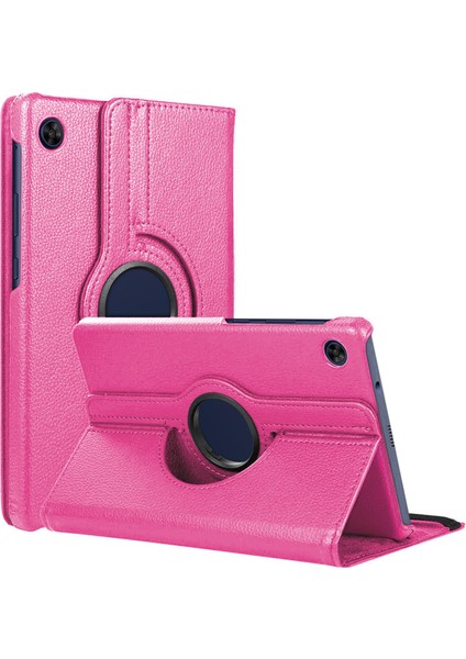 Huawei Matepad Se Kılıf 360 Rotating Stand Deri Pembe