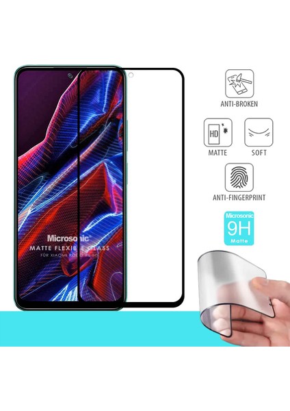 Xiaomi Poco X5 5g Seramik Matte Flexible Ekran Koruyucu Siyah