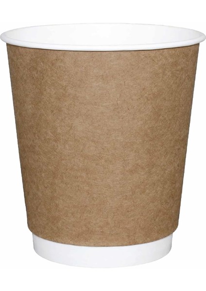 8 Oz Kraft Double Wall Karton Bardak