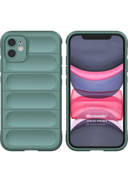 Apple iPhone 11 Kılıf Oslo Prime Yeşil
