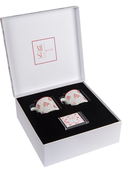 Pino Yılbaşı Ağacı Desenli 2'li Kupa Seti fiyatları