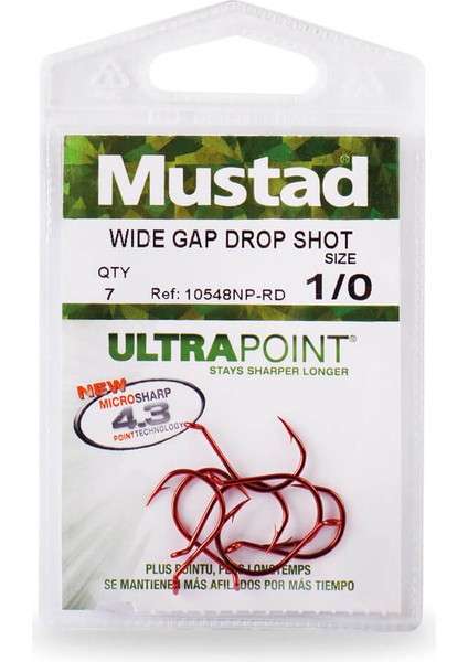 Double Wide Gap Dropshot 10548NP-RD Olta Iğnesi modelleri