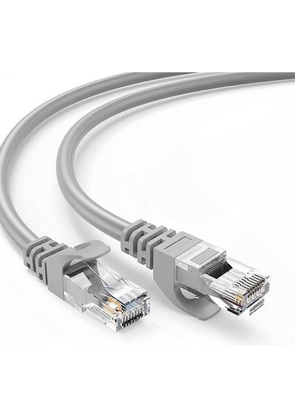 Cat. 6 Patch Kablo, U/utp, 20 Metre, Awg 26, Gri Renk, Lszh