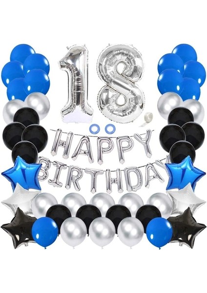 Happy Bırthday Yaş Balon Set