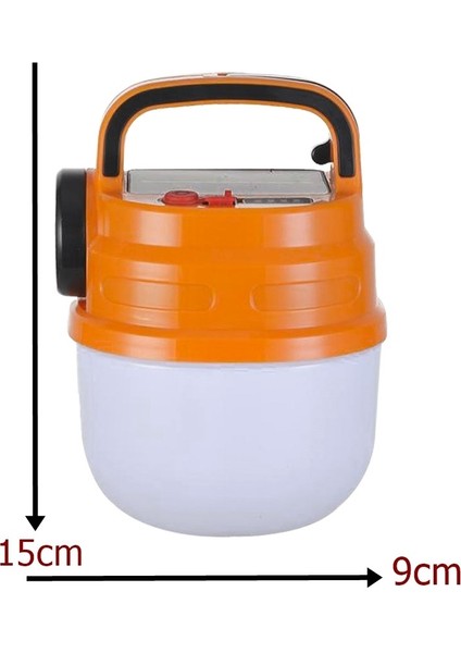 Powermaster HB-V70 Çift Işıklı 50 Watt Şarj Edilebilir Kamp Feneri