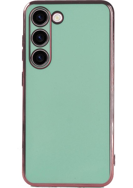 Samsung Galaxy S23 Kılıf Olive Plated Yeşil