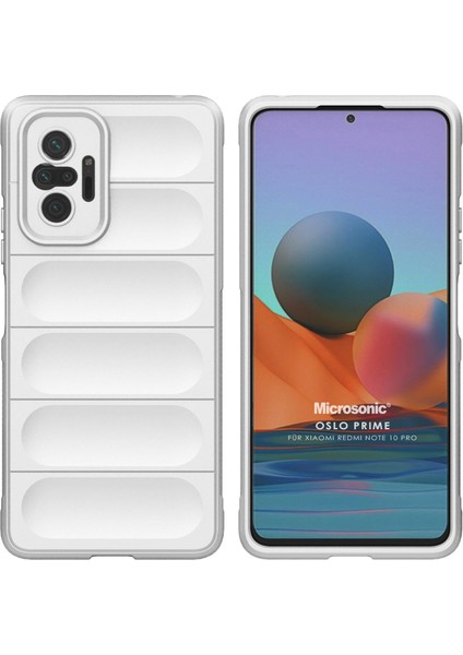 Xiaomi Redmi Note 10 Pro Kılıf Oslo Prime Beyaz