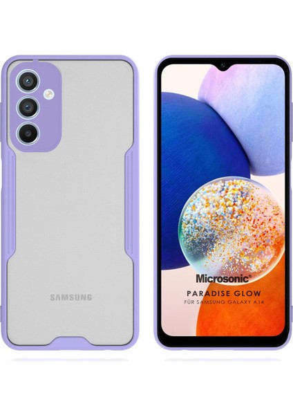 Samsung Galaxy A14 Kılıf Paradise Glow Lila