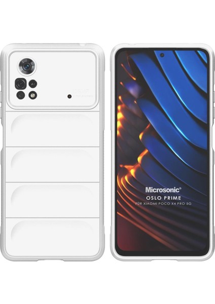 Xiaomi Poco X4 Pro 5g Kılıf Oslo Prime Beyaz