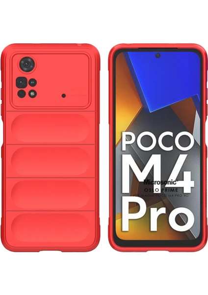 Xiaomi Poco M4 Pro 4g Kılıf Oslo Prime Kırmızı