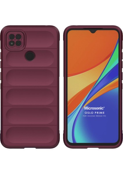 Xiaomi Redmi 9c Kılıf Oslo Prime Bordo