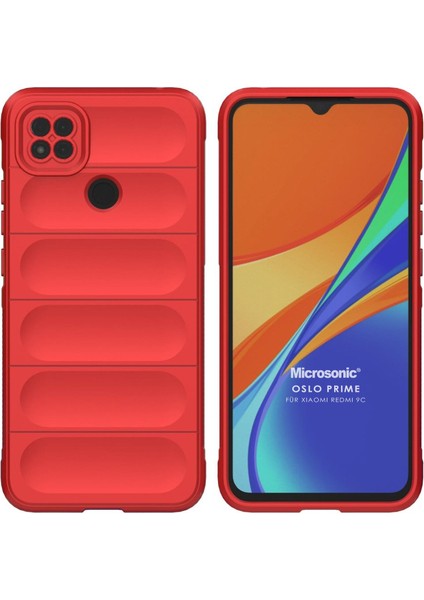 Xiaomi Redmi 9c Kılıf Oslo Prime Kırmızı