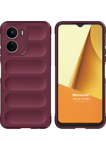 Vivo Y16 Kılıf Oslo Prime Bordo