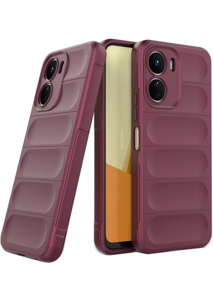 Vivo Y16 Kılıf Oslo Prime Bordo