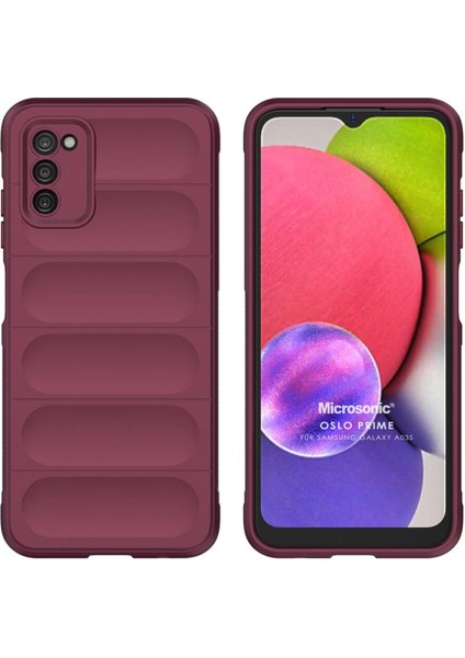 Samsung Galaxy A03S Kılıf Oslo Prime Bordo