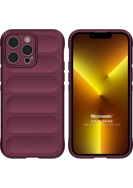 Apple iPhone 13 Pro Max Kılıf Oslo Prime Bordo