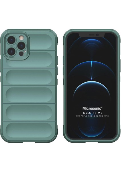 Apple iPhone 12 Pro Max Kılıf Oslo Prime Yeşil