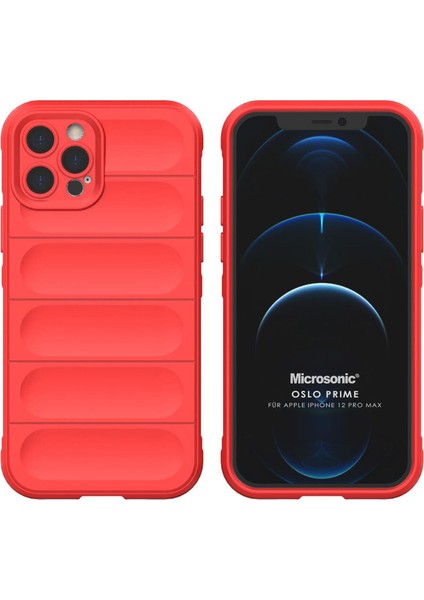 Apple iPhone 12 Pro Max Kılıf Oslo Prime Kırmızı