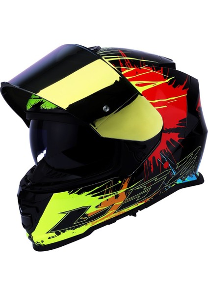 Storm Drop Siyah-Sarı-Kırmızı Kask Sarı Cam fiyatları