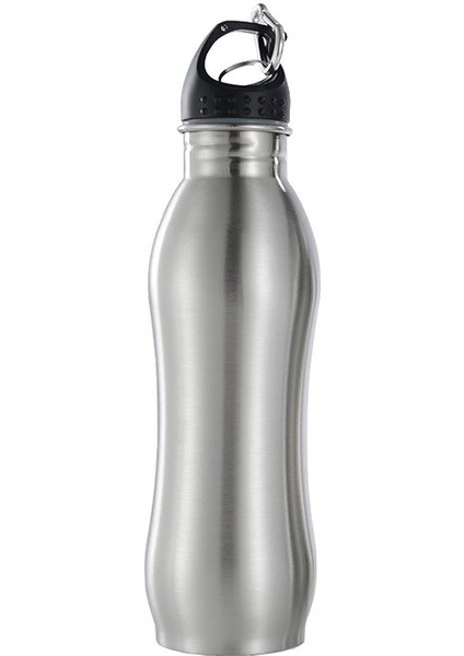 Komple Çelik Siyah Kapak 750 ml Spor Matara Suluk cin425