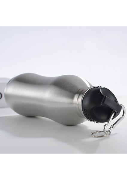 Komple Çelik Siyah Kapak 750 ml Spor Matara Suluk cin425